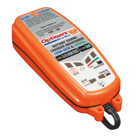 Optimate OptimMate DC to DC TM-500, 6-step 12V/12.8V 2A sealed DC to DC battery saving charger & maintainer TM-500V3